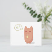 Sleepy Cat Postkarte (Stehend Vorderseite)