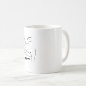 Sleepy Cat Simple Modern HandGezeichnet Design Tas Kaffeetasse (VorderseiteRechts)