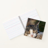 Sleepy Cat Spiral Notebook Notizblock (Innenseite)
