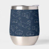 Sleepy Cat Thermal Wine Tumbler – Napping Cat (Links)