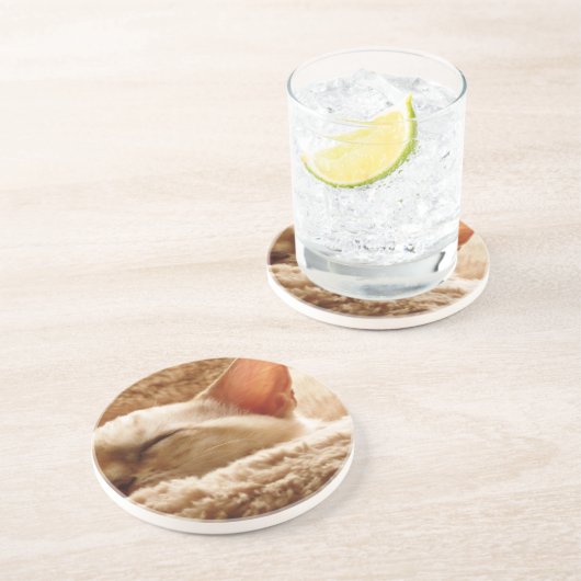 Sleepy Cat Untersetzer (Seite)