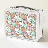 Sleepy Cats Muster individuelle Name Lunch Boxen (Rückseite)