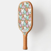 Sleepy Cats Pattern individuelle Name Pickleball Schläger (Links)