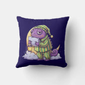 Sleepy Chameleon Wall Clock – Dreamy & Whimsical T Kissen (Rückseite)