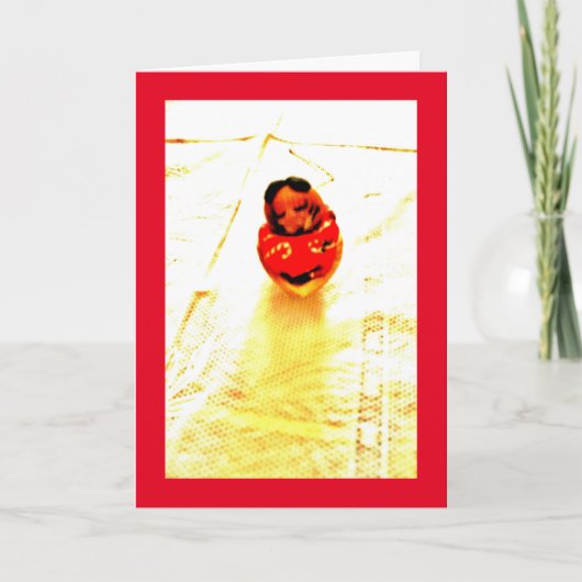 Sleepy Chipmunk Karte (Vorderseite)