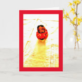 Sleepy Chipmunk Karte (Gelbe Blume)