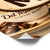 Sleepy coffee bean relatable coffee lovers poster (Ecke)