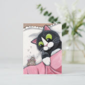 Sleepy Companion Postkarte (Stehend Vorderseite)