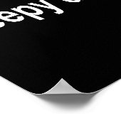 Sleepy Dad - New Daddy Dada Father's Day Saying Fu Poster (Ecke)