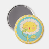 Sleepy Daisy Magnet (Vorderseite/Rückseite)