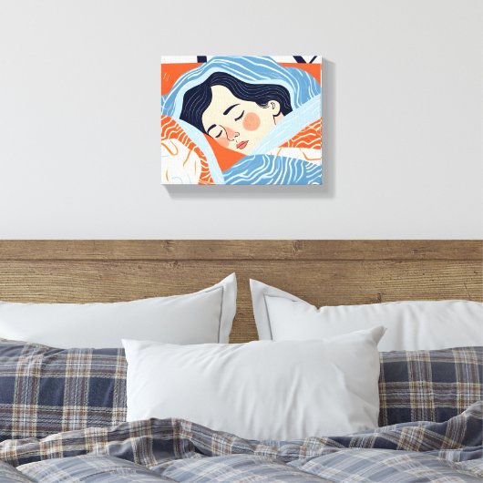 Sleepy Day Leinwanddruck (Insitu (Schlafzimmer))