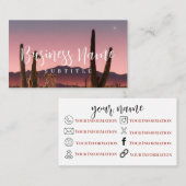 Sleepy Derset Boho Business Card Visitenkarte (Vorne/Hinten)