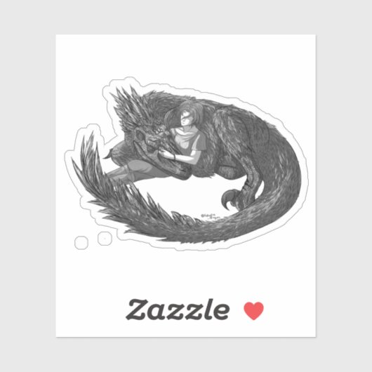 Sleepy Dinosaur Aufkleber (Blatt)