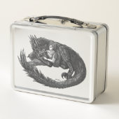 Sleepy Dinosaur Metall Brotdose (Rückseite)