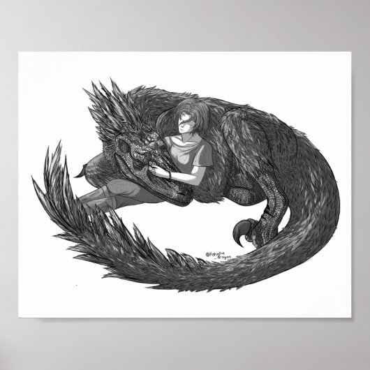 Sleepy Dinosaur Poster (Vorne)