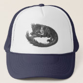 Sleepy Dinosaur Truckerkappe (Vorderseite)