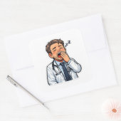 Sleepy Doctor On Duty Sticker (Umschlag)