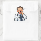 Sleepy Doctor On Duty Sticker (Tasche)