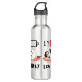 Sleepy Dog Design Edelstahlflasche (Vorderseite)