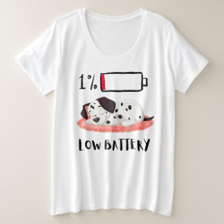 Sleepy Dog Design Große Größe T-Shirt