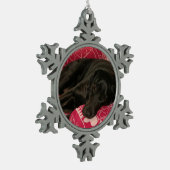 Sleepy Dog Pewter Ornament (Links)
