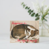 Sleepy Dog Postkarte (Stehend Vorderseite)