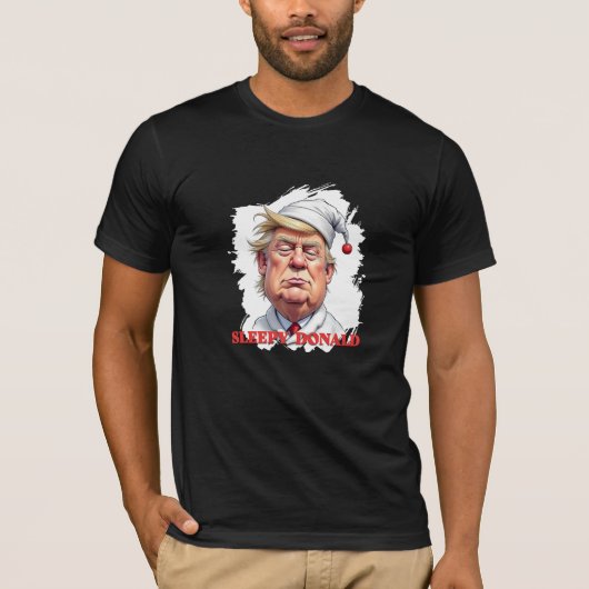 Sleepy Donald – A Subtle Political Caricature T-Shirt (Vorderseite)