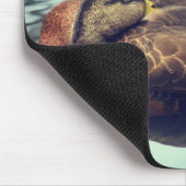 Sleepy Duck Need Coffee Funny Mousepad (Ecke)