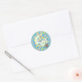 SLEEPY EASTER BUNNY JELLY BEAN DREAMS MOON STICKER (Umschlag)