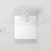 Sleepy Elephant Baby Dusche Danke Karten (Innenseite)