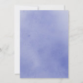 Sleepy Elephant Moon Watercolor Babydusche Einladung (Rückseite)