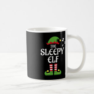 Sleepy Elf Familie Matching Group Weihnachten Kaffeetasse