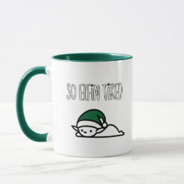 Sleepy Elf Weihnachten - für Weihnachtsmann Tasse