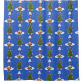 Sleepy Elf Weihnachtsduschvorhang Duschvorhang (Vorderseite)