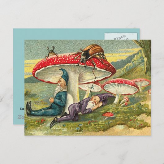 Sleepy Elves Postkarte (Vorne/Hinten)