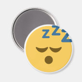 Sleepy Emoji Magnet (Vorderseite/Rückseite)