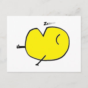 Sleepy Emoji Postkarte