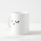 Sleepy Eye Lashes, weck mich hoch Kaffeetasse (Vorderseite Links)