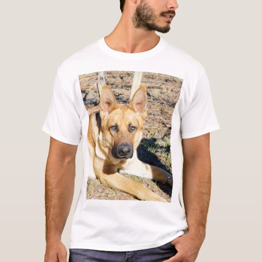 Sleepy Eyes German Shepard , T-Shirt (Vorderseite)