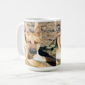 Sleepy Eyes German Shepherd, Kaffeetasse (Vorderseite Links)