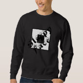 Sleepy Face: Classic - Black - Crewneck Sweatshirt (Vorderseite)
