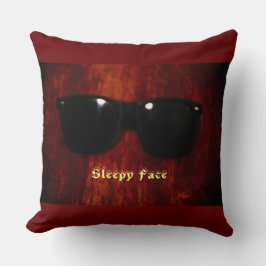 Sleepy Face Collection - Custom Throw Pillow Kissen