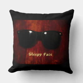Sleepy Face Collection - Custom Throw Pillow Kissen
