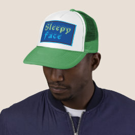 Sleepy Face: Custom Trucker Hat Truckerkappe