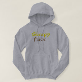 Sleepy Face: Grau - Hooded Sweatshirt