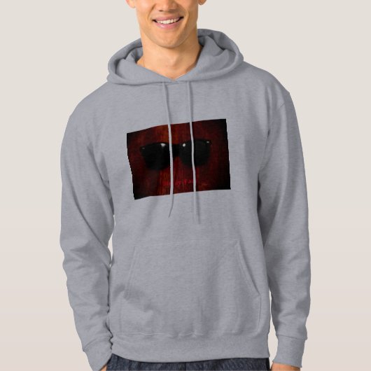 Sleepy Face: Gray - Basic Hooded Sweatshirt (Vorderseite)