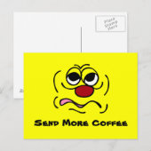 Sleepy Face Grumpey Postkarte (Vorne/Hinten)