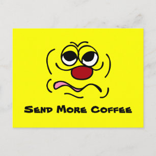 Sleepy Face Grumpey Postkarte