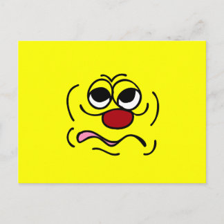Sleepy Face Grumpey Postkarte
