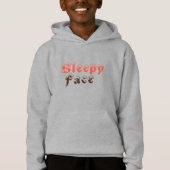 Sleepy Face: Jungs Pullover Hoodie Sweater (Vorderseite)